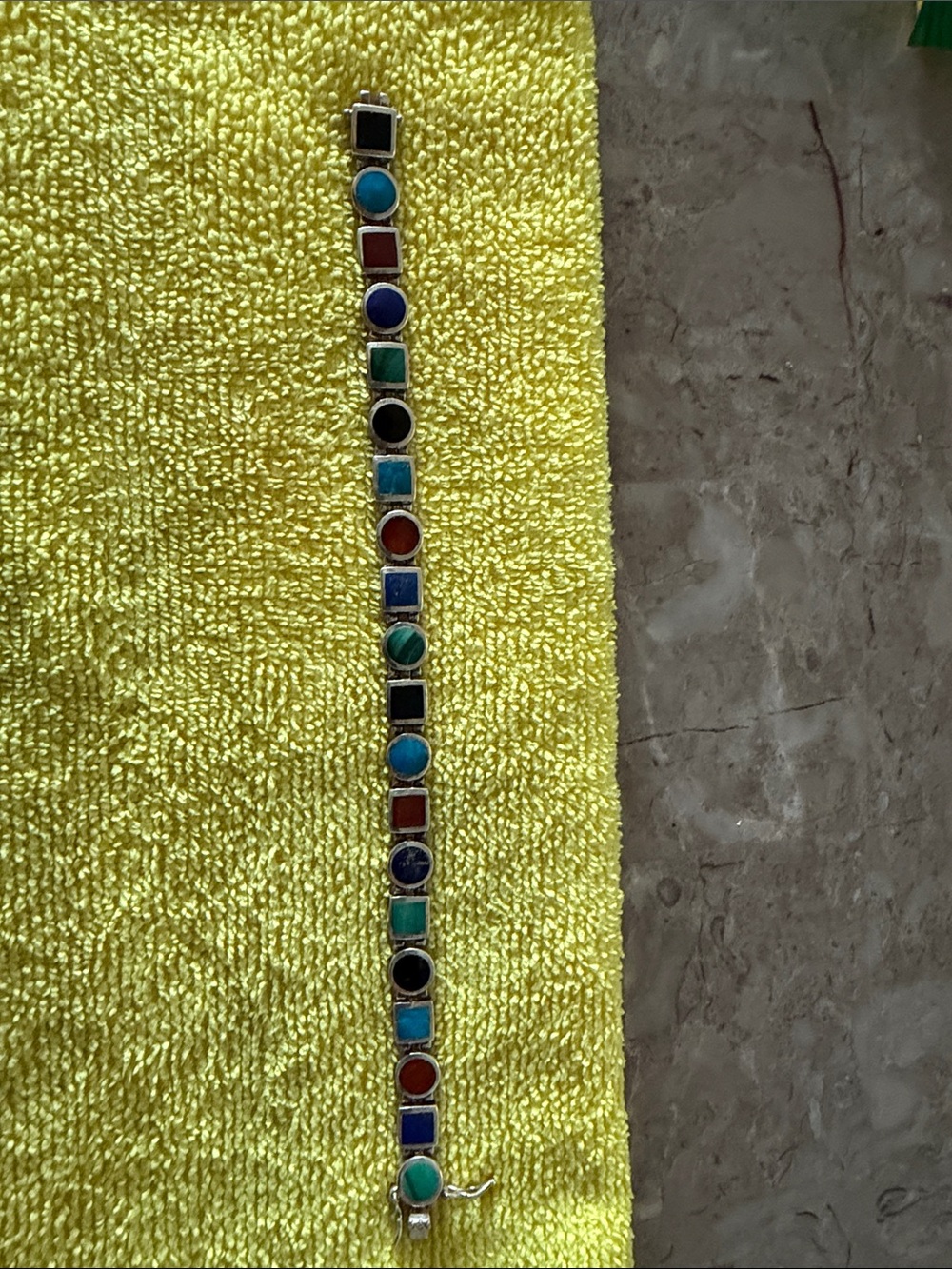 Multicolor Gemstone Link Bracelet - Women Jewelry